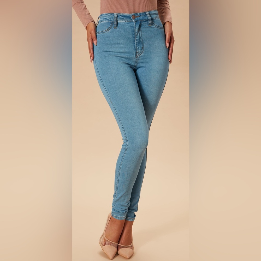 Fashion Nova Light Blue Skinny Jeans